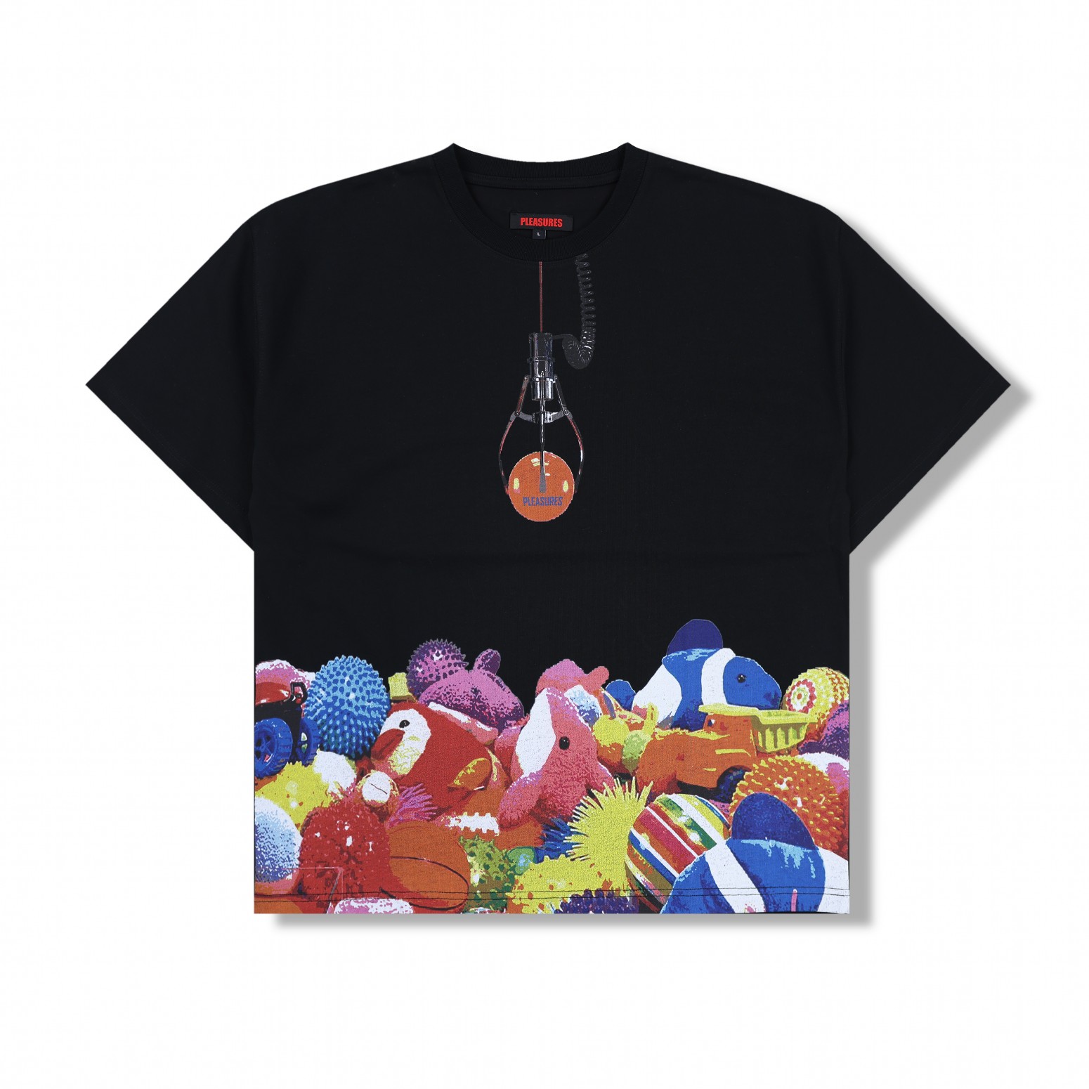 PLEASURES/ץ쥸㡼CLAW HEAVYWEIGHT T-SHIRT T / BLACK