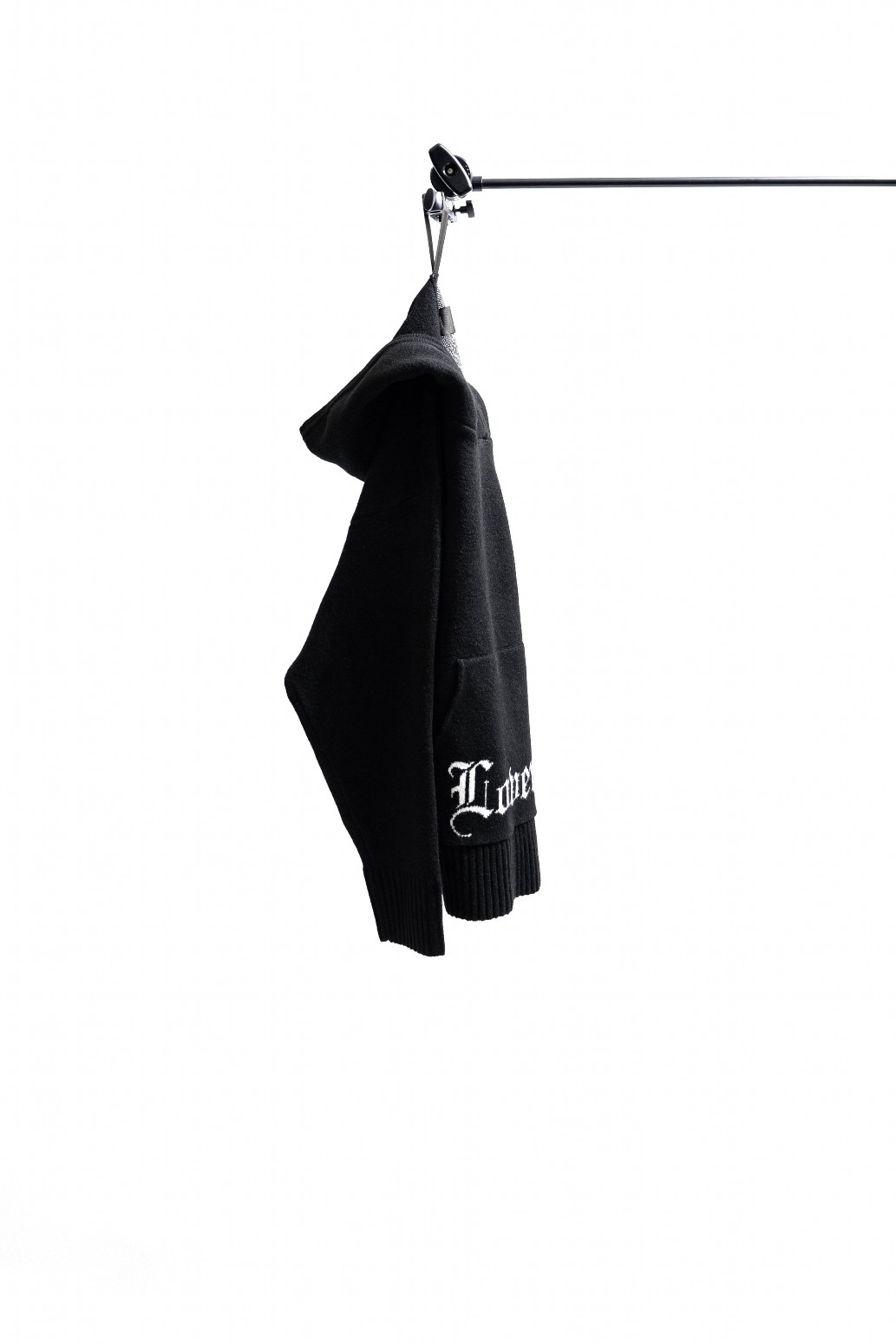 LUTI/롼ƥLOVERS KNITTED HOODED SWEATER աɥ / BLACK