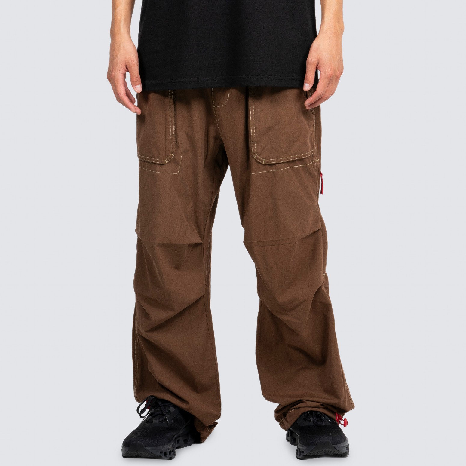 PLEASURES/ץ쥸㡼PUBLIC UTILITY PANTS ѥ / BROWN