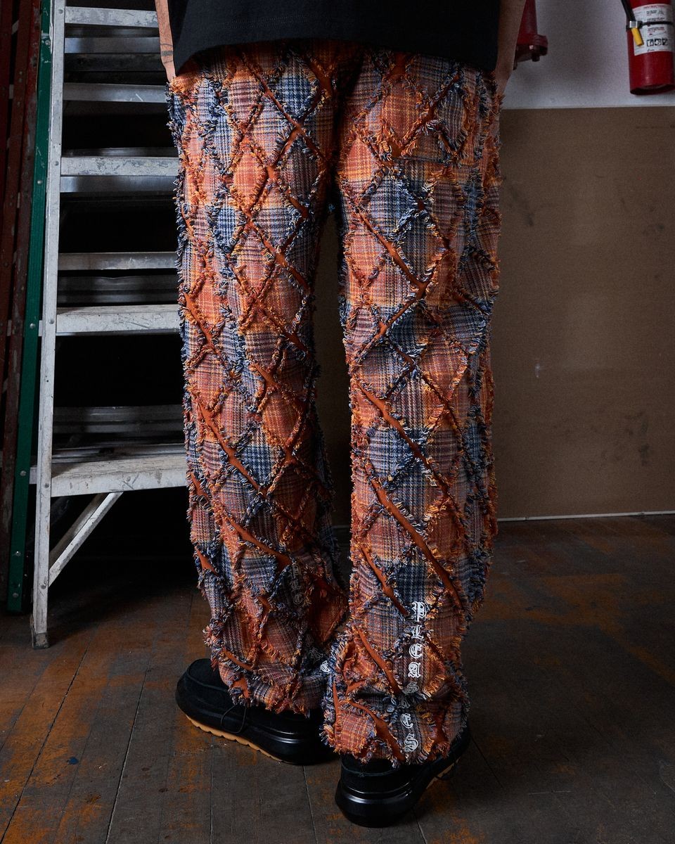 PLEASURES/ץ쥸㡼MYSTIC FLANNEL PANTS ѥ / ORANGE