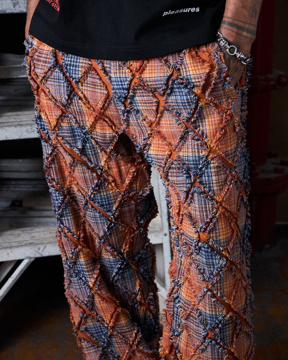 PLEASURES/ץ쥸㡼MYSTIC FLANNEL PANTS ѥ / ORANGE