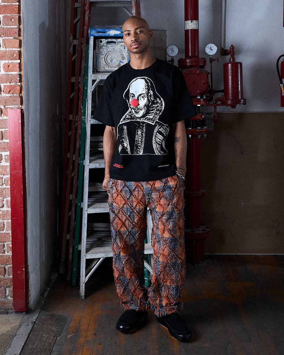 PLEASURES/ץ쥸㡼MYSTIC FLANNEL PANTS ѥ / ORANGE