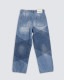PLEASURES/ץ쥸㡼GRID EMBROIDERED BAGGY JEANS ǥ˥ѥ / INDIGO