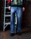 PLEASURES/ץ쥸㡼GRID EMBROIDERED BAGGY JEANS ǥ˥ѥ / INDIGO