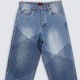 PLEASURES/ץ쥸㡼GRID EMBROIDERED BAGGY JEANS ǥ˥ѥ / INDIGO
