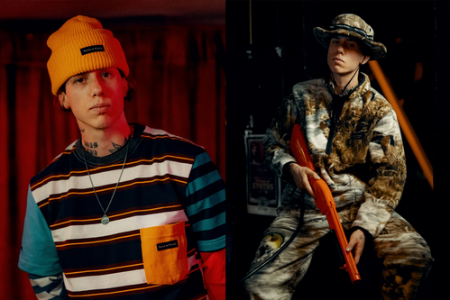 ��RAISED BY WOLVES/�쥤���ɥХ�����֥���REALTREE DUCKS & FISH POLAR FLEECE HALF ZIP �ݡ��顼�ե꡼���ϡ��ե��å� / REALTREE