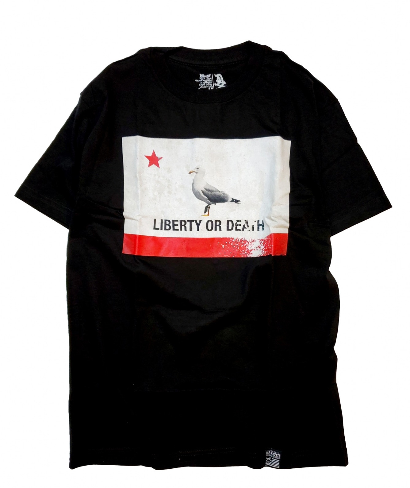 ��DISSIZIT/�ǥ����������åȡ�GULLY FLAG TEE T����� / BLACK �֥�å�