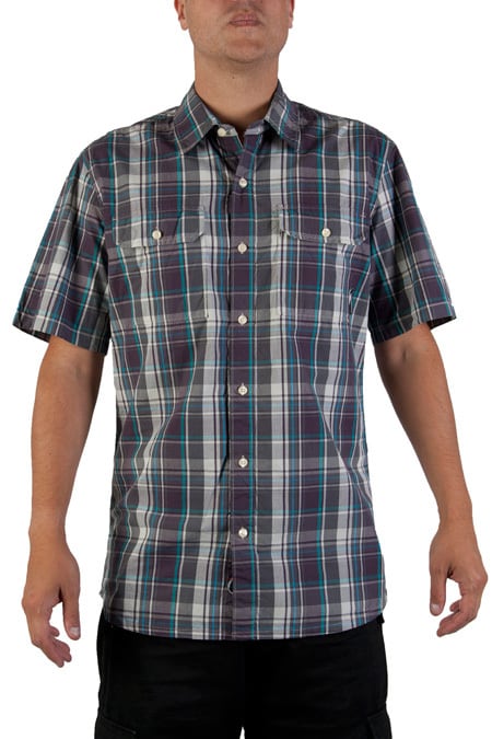 THE HUNDREDS/ϥɥåġCHAFFEY SS WOVEN Ⱦµ / PURPLE ѡץ