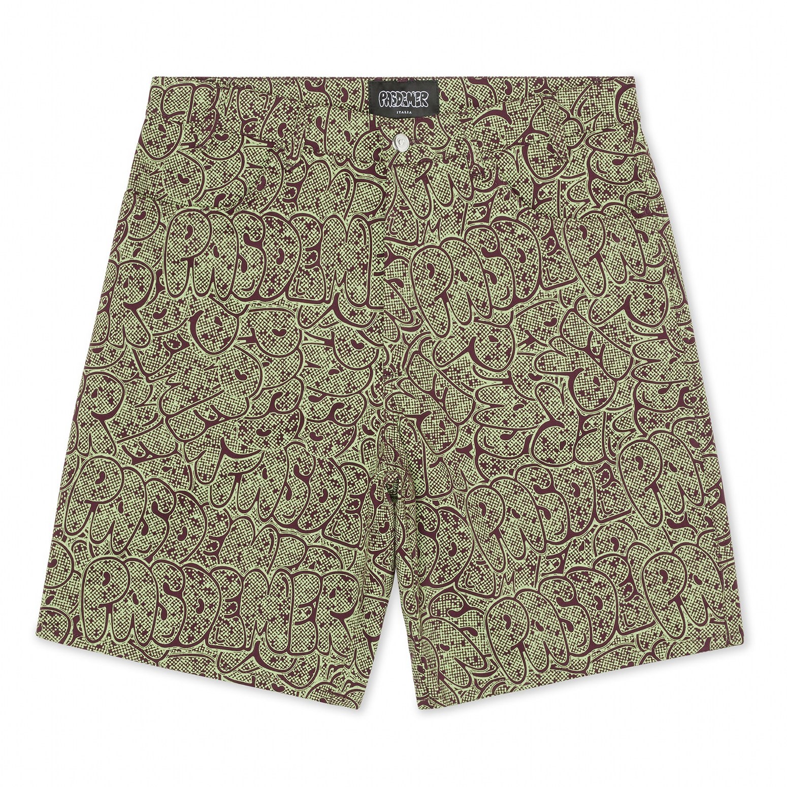 PAS DE MER/ѥɥLOGO SHORTS 硼ȥѥ / ACID GREEN/PURPLE