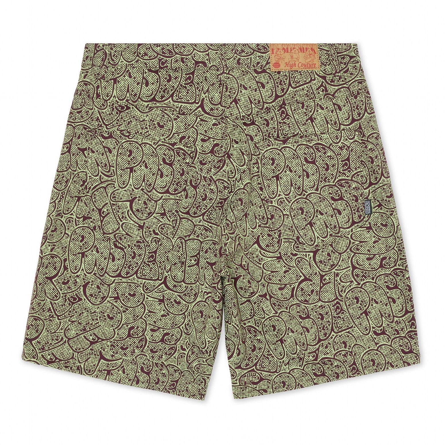 PAS DE MER/ѥɥLOGO SHORTS 硼ȥѥ / ACID GREEN/PURPLE