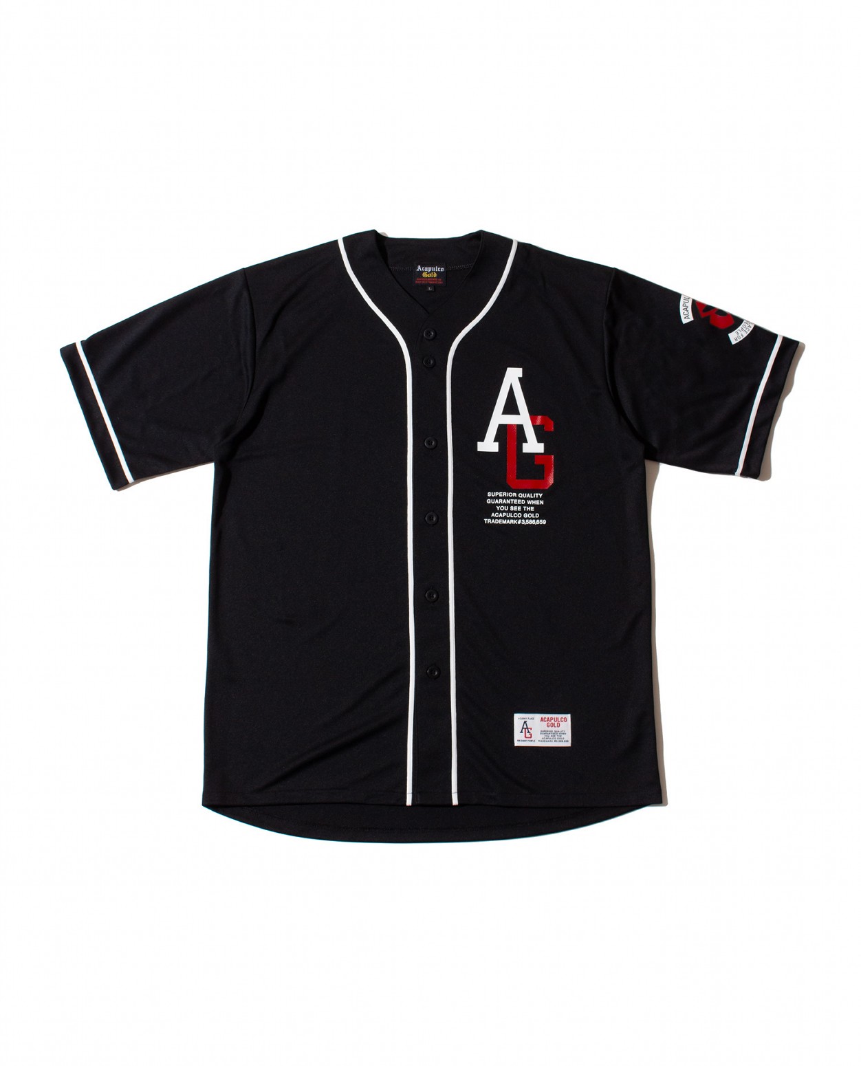 ��ACAPULCO GOLD/�����ץ륳 ������ɡ�B1G BASEBALL JERSEY Ⱦµ����� / BLACK
