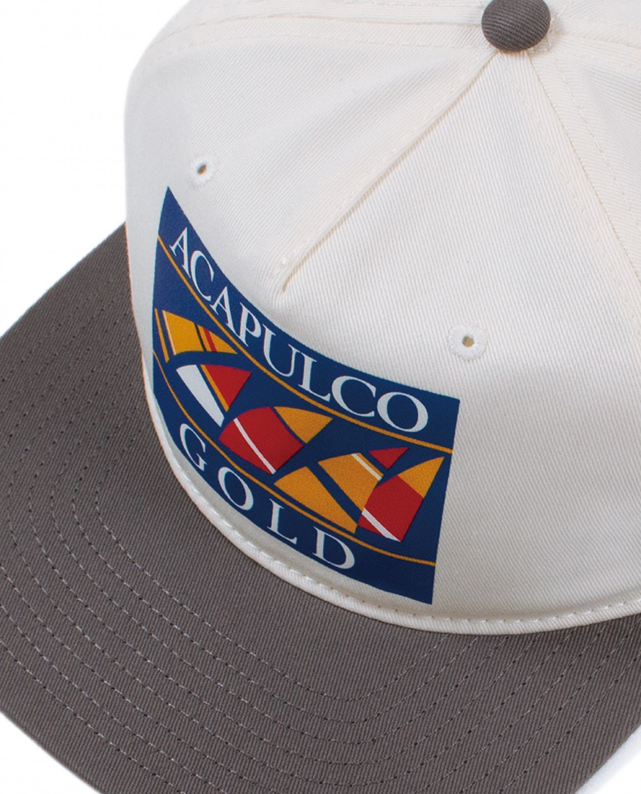 ��ACAPULCO GOLD/�����ץ륳 ������ɡ�SAIL ON 5 PANEL SNAPBACK CAP ����å� / GREY/WHITE