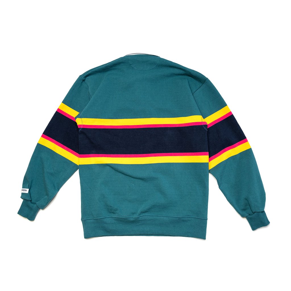 RAISED BY WOLVES/쥤ɥХ֥RBW/BARBARIAN RUGBY SWEATER 饰ӡ / TEAL ƥ