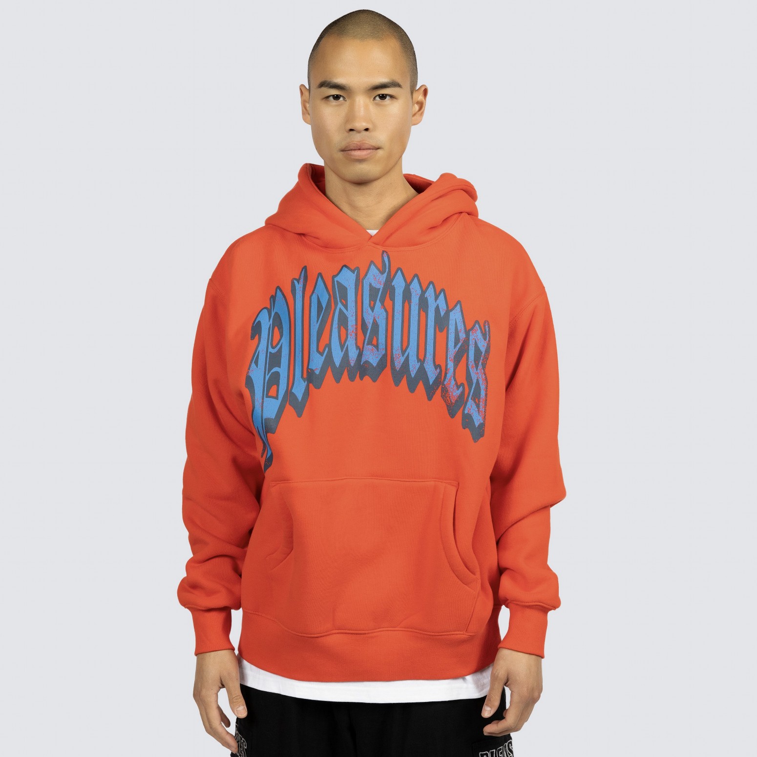 ��PLEASURES/�ץ쥸�㡼����TWITCH HOODIE �ѡ����� / BURNT ORANGE