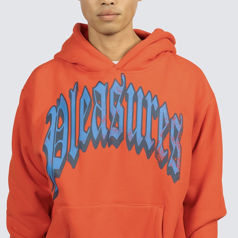 ��PLEASURES/�ץ쥸�㡼����TWITCH HOODIE �ѡ����� / BURNT ORANGE