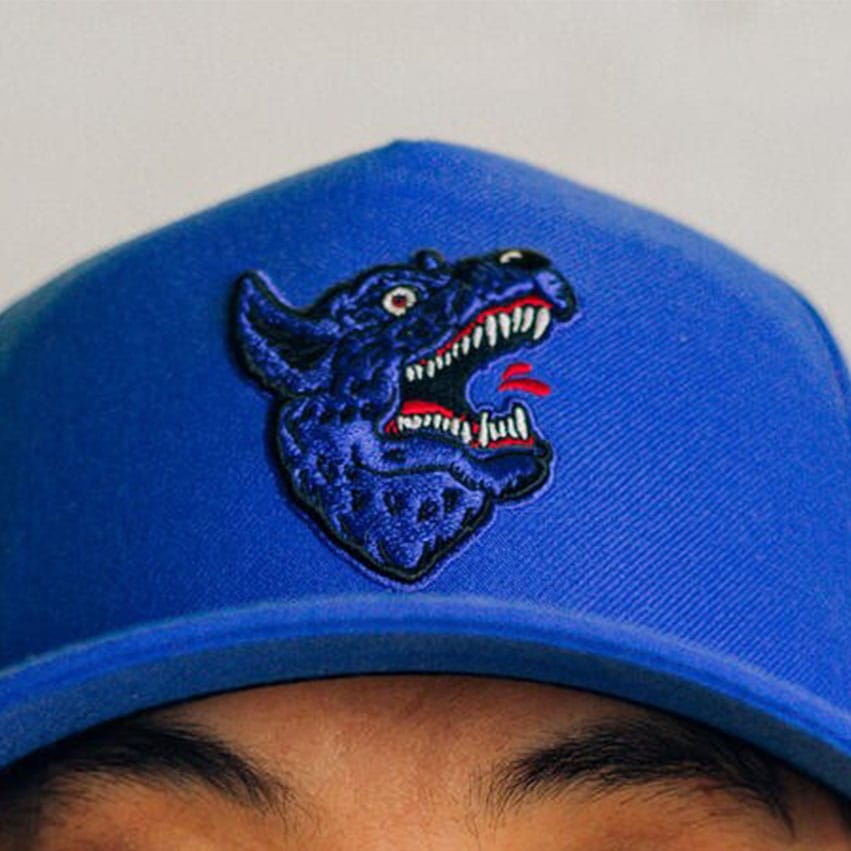 ��RAISED BY WOLVES/�쥤���ɥХ�����֥���RBW/47 SOUVENIR SNAPBACK ���ʥåץХå�����å� / COBALT