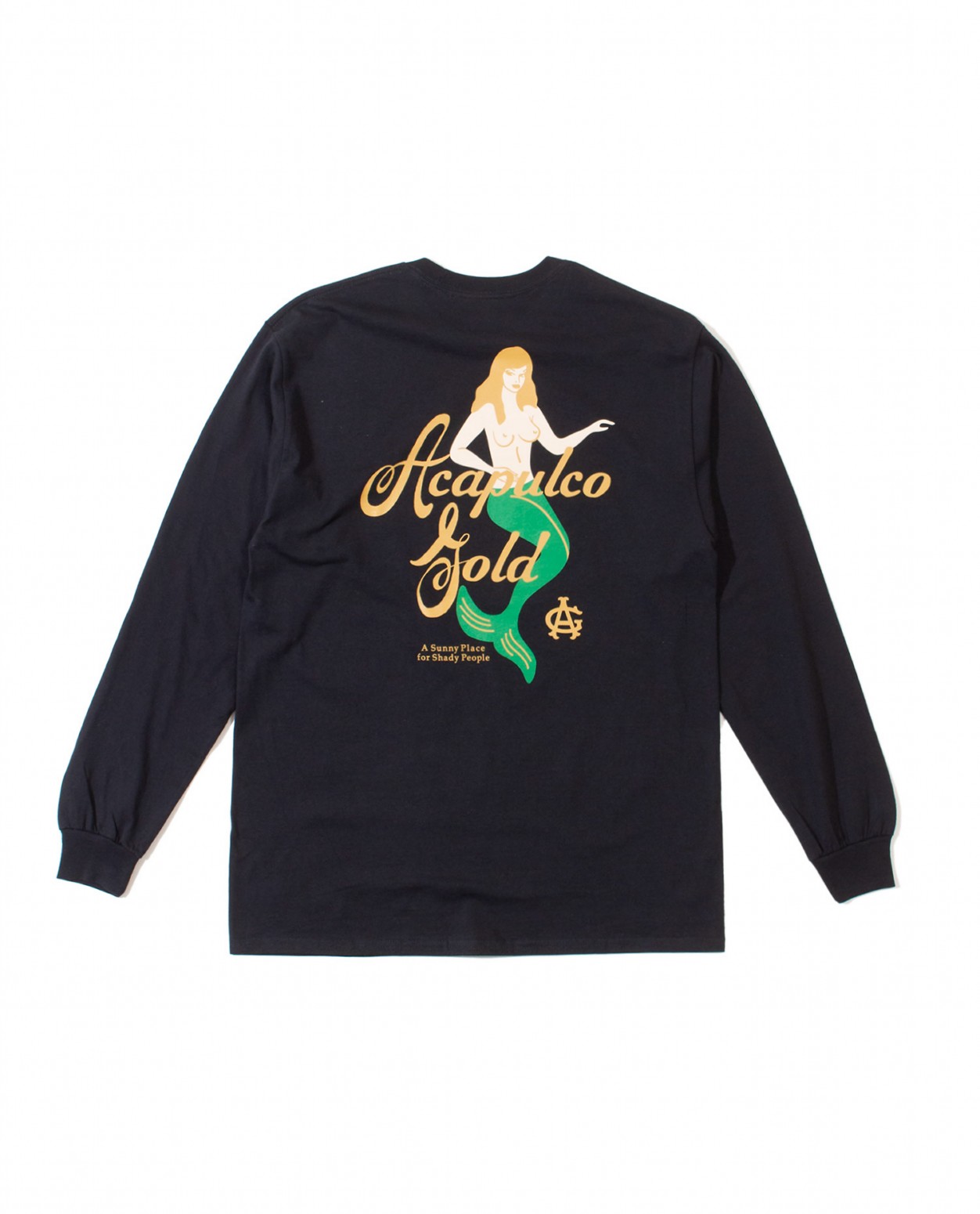 ��ACAPULCO GOLD/�����ץ륳 ������ɡ�MERMAID LS TEE ĹµT����� / BLACK