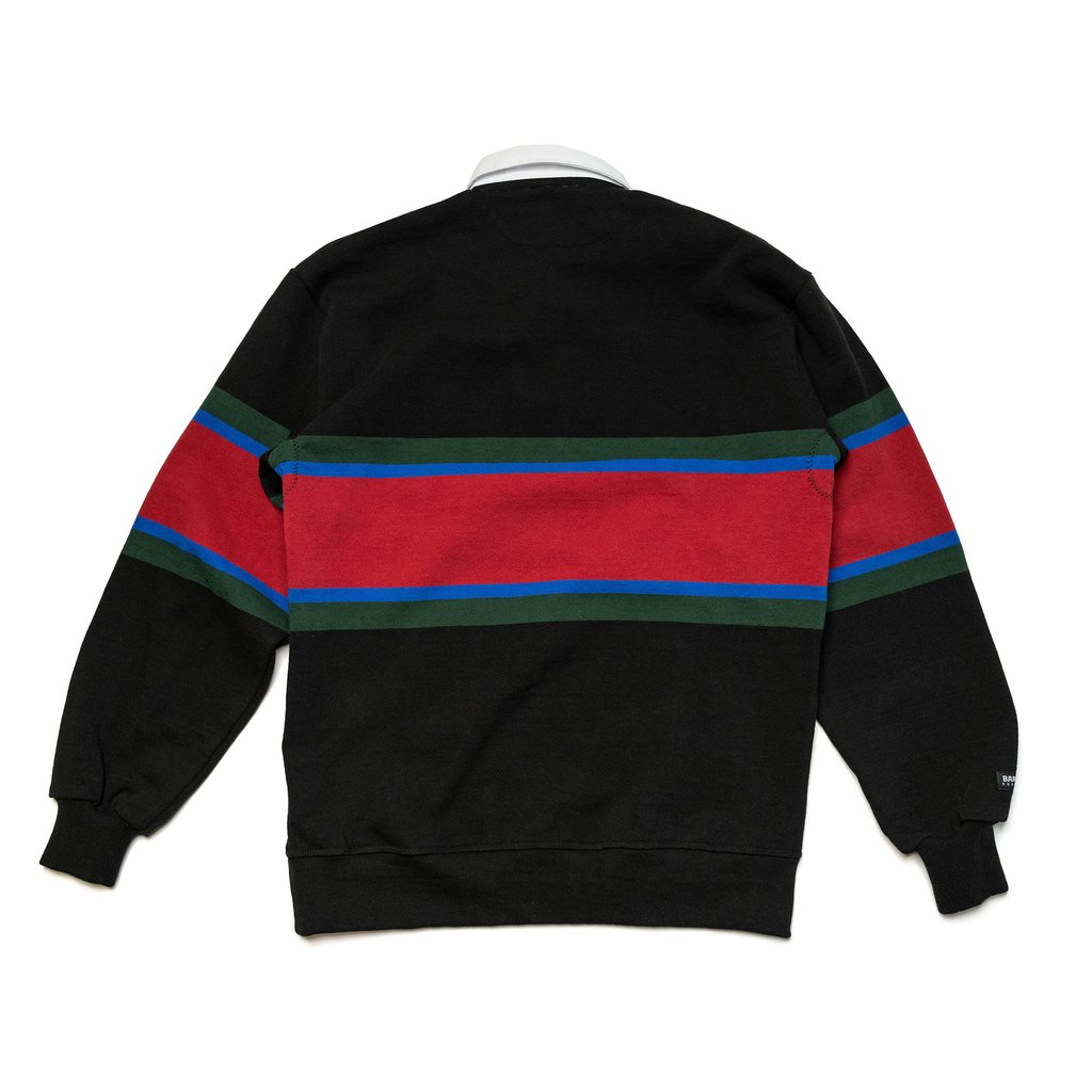 RAISED BY WOLVES/쥤ɥХ֥RBW/BARBARIAN RUGBY SWEATER 饰ӡ / BLACK ֥å 