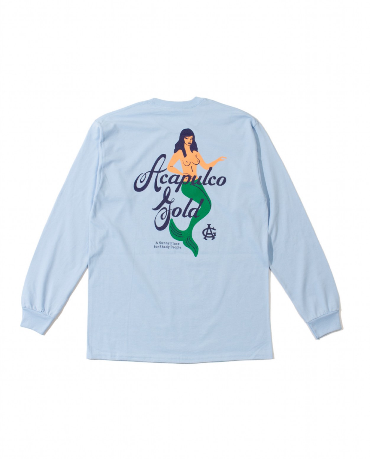 ��ACAPULCO GOLD/�����ץ륳 ������ɡ�MERMAID LS TEE ĹµT����� / LT. BLUE