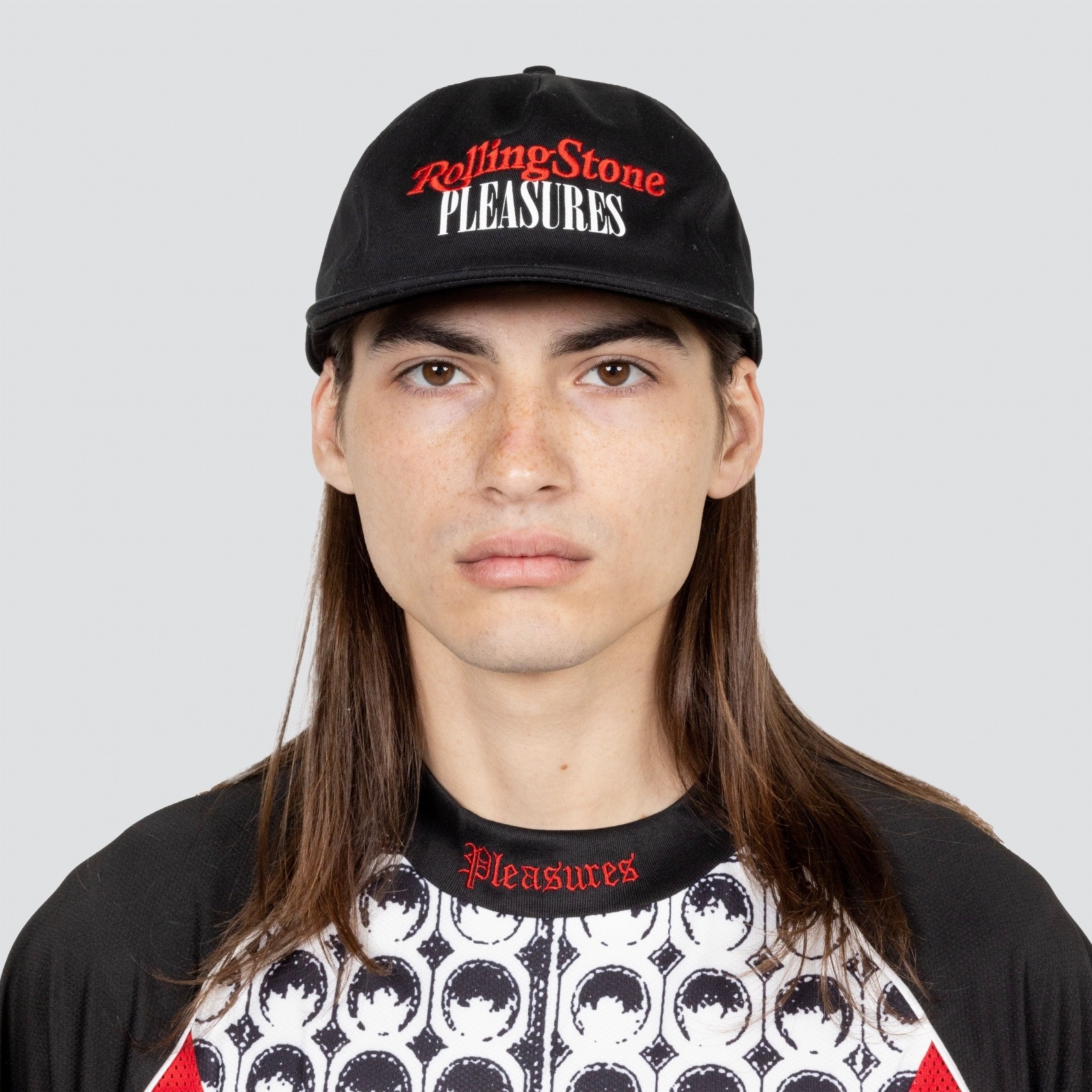 PLEASURES/ץ쥸㡼Rolling Stone/󥰡ȡROLLING STONE HAT ʥåץХåå / BLACK ֥å