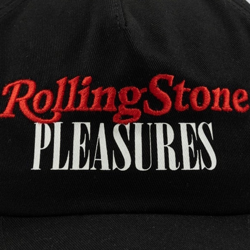 PLEASURES/ץ쥸㡼Rolling Stone/󥰡ȡROLLING STONE HAT ʥåץХåå / BLACK ֥å