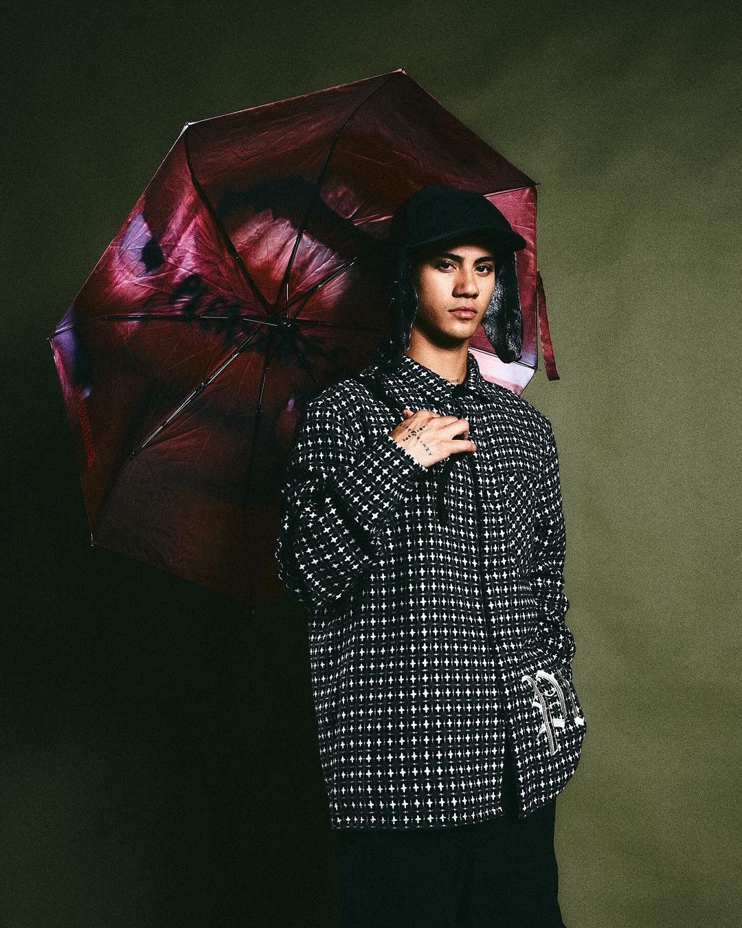 ��PLEASURES/�ץ쥸�㡼����TATTOO UMBRELLA ����֥�� / MULTI