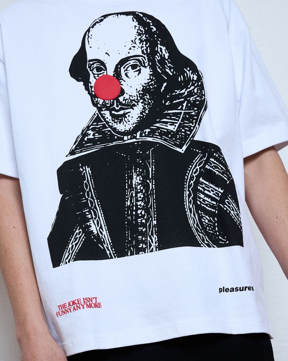 ��PLEASURES/�ץ쥸�㡼����JOKE HEAVYWEIGHT SHIRT T����� / WHITE