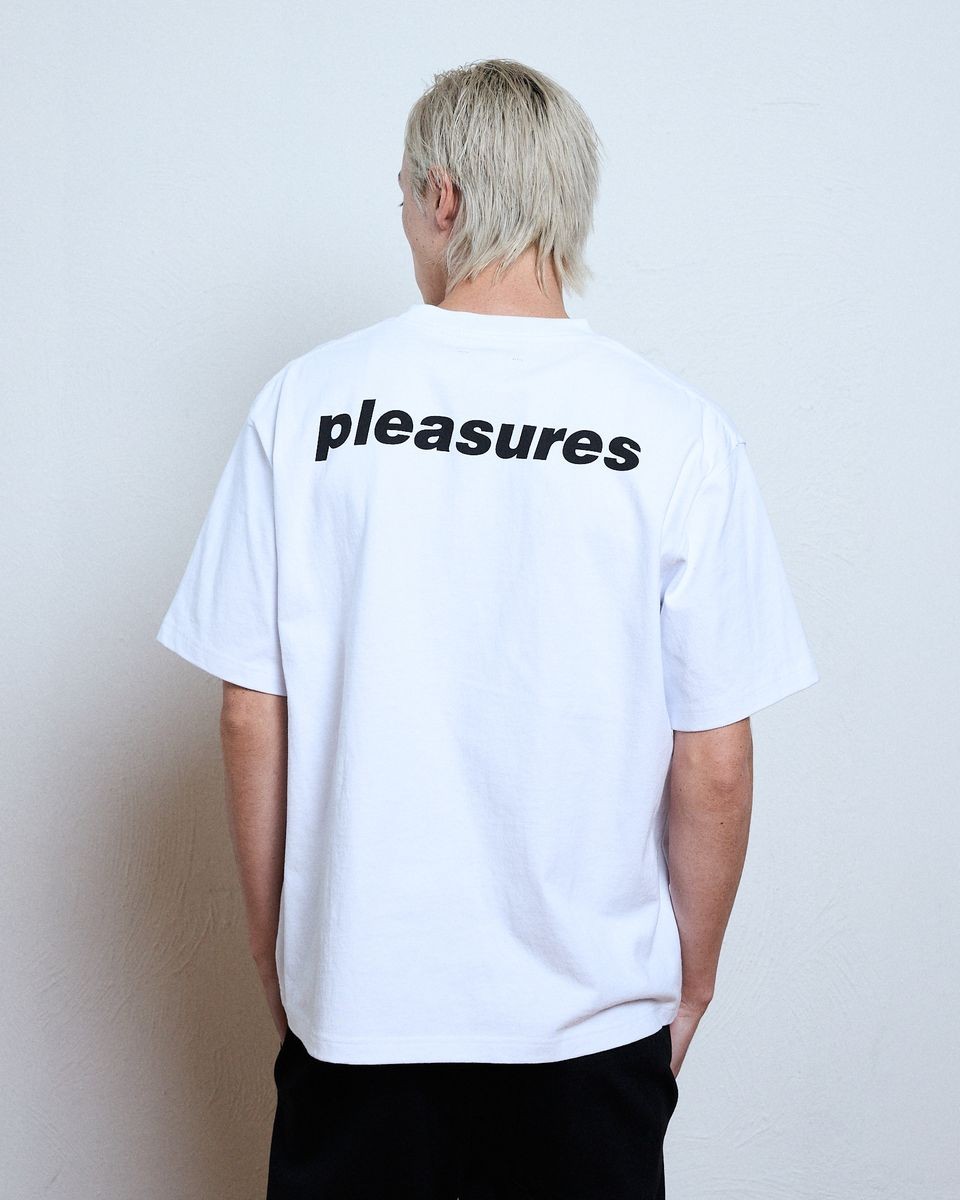 ��PLEASURES/�ץ쥸�㡼����JOKE HEAVYWEIGHT SHIRT T����� / WHITE