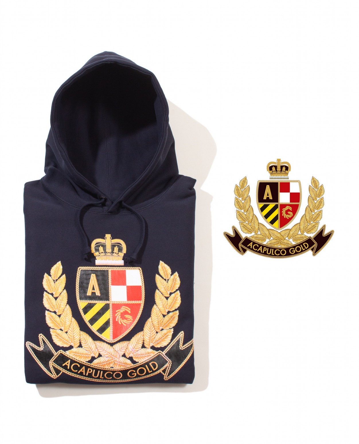 ��ACAPULCO GOLD/�����ץ륳 ������ɡ�CREST PULLOVER HOODED SWEATSHIRT  / NAVY