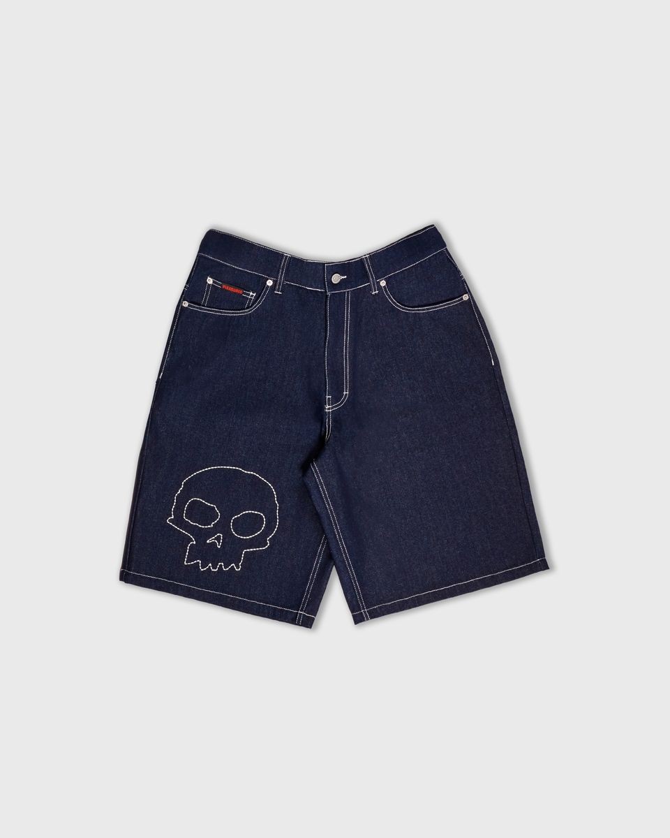 PLEASURES/プレジャーズ×ZERO SKATEBOARDS】SKULL JORTS ショート