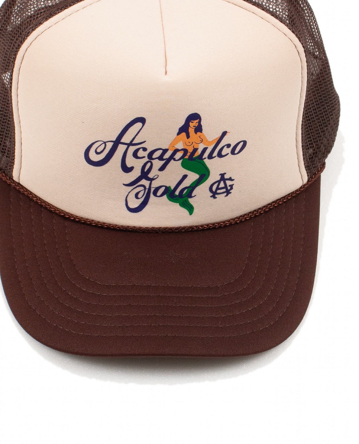 ��ACAPULCO GOLD/�����ץ륳 ������ɡ�MERMAID TRUCKER CAP / BROWN/BEIGE