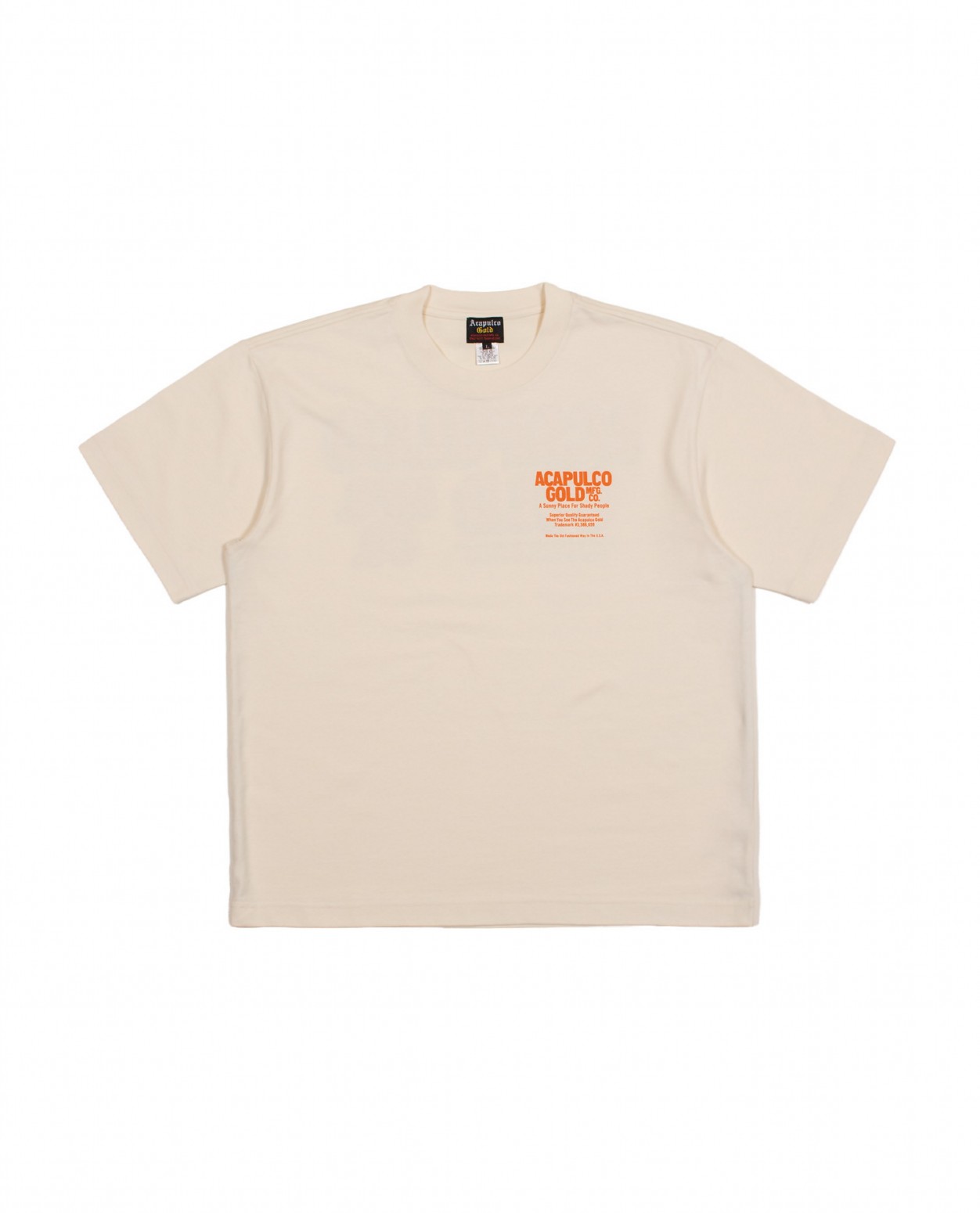 ��ACAPULCO GOLD/�����ץ륳 ������ɡ�OJ LOGO BOX FIT TEE T����� / ECRU