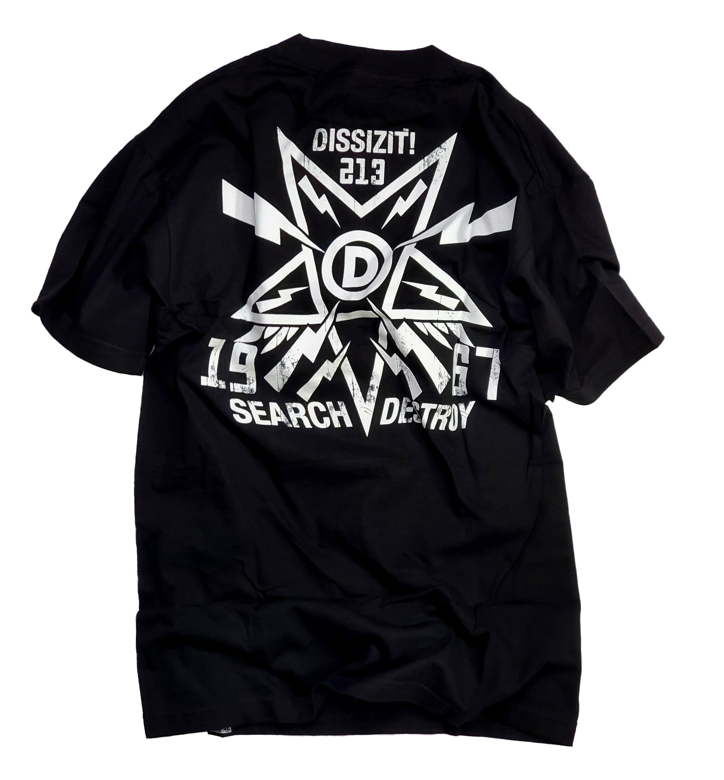 DISSIZIT/ǥåȡSEARCH AND DESTROY TEE T / BLACK ֥å