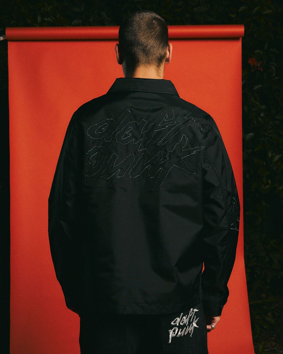 ��PLEASURES/�ץ쥸�㡼����DAFT PUNK/���եȡ��ѥ󥯡�HELMETS NYLON WORK JACKET ������㥱�å� / BLACK