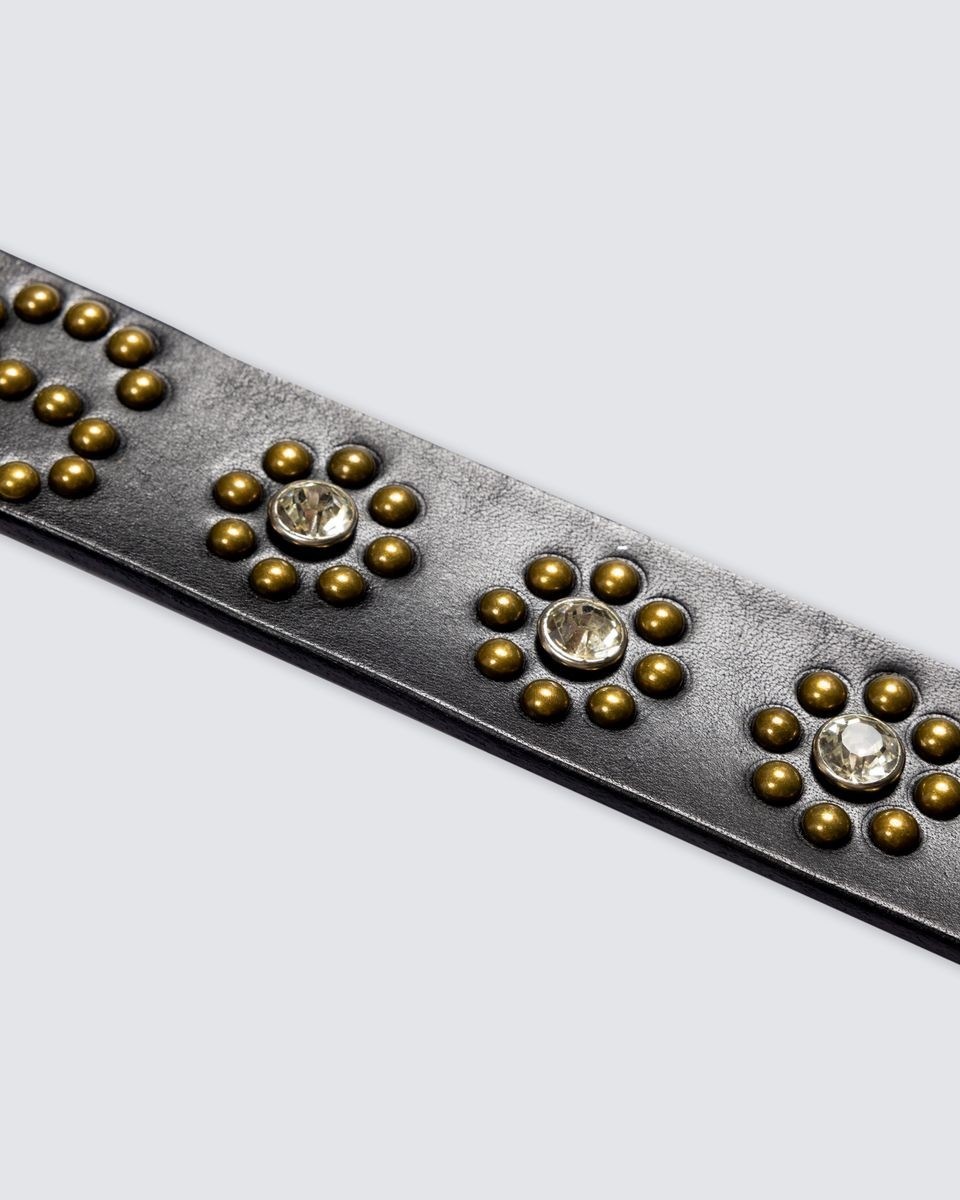 ��PLEASURES/�ץ쥸�㡼����STUDDED BELT �٥�� / BLACK