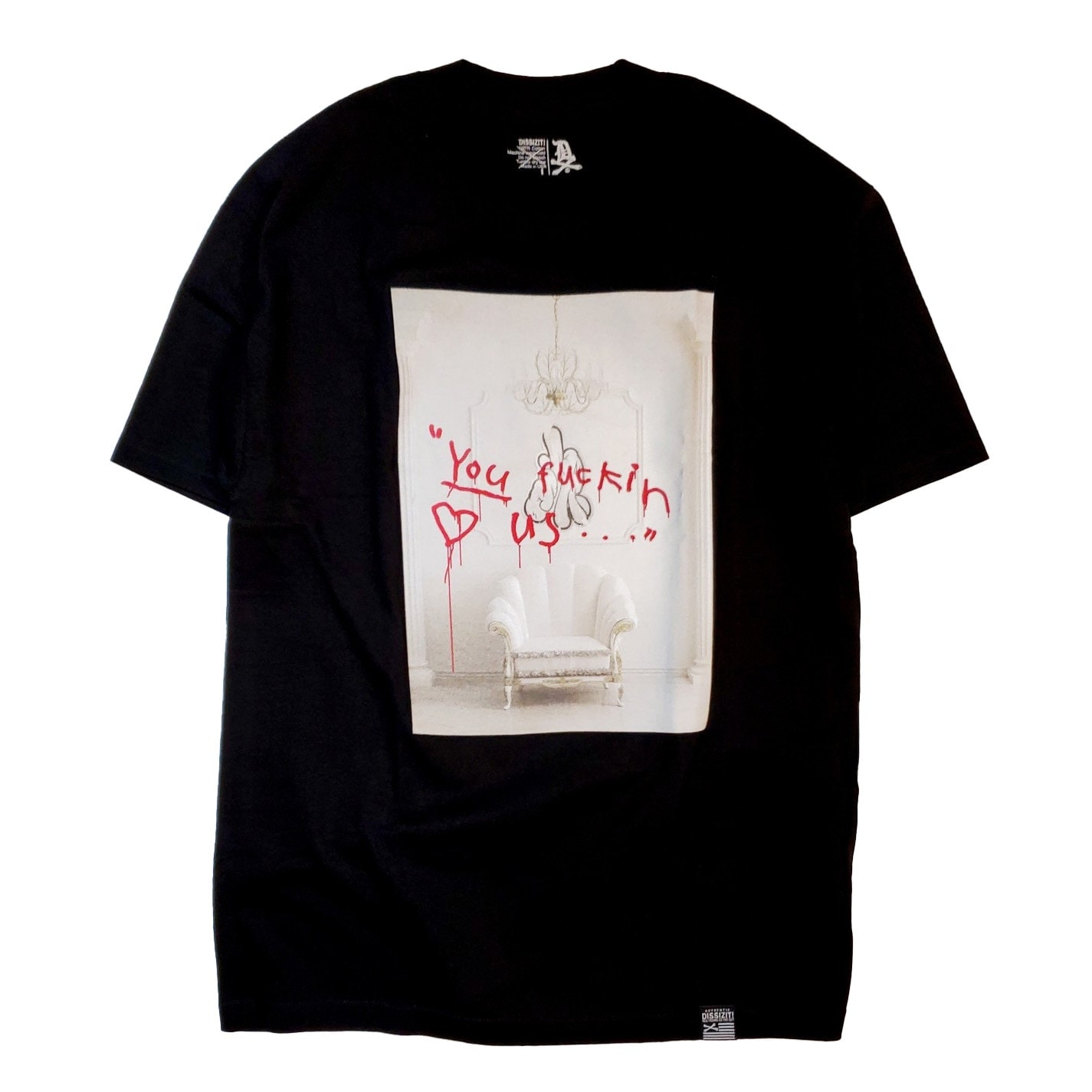 ��DISSIZIT/�ǥ����������åȡ�WHITE ROOM TEE T����� / BLACK �֥�å�