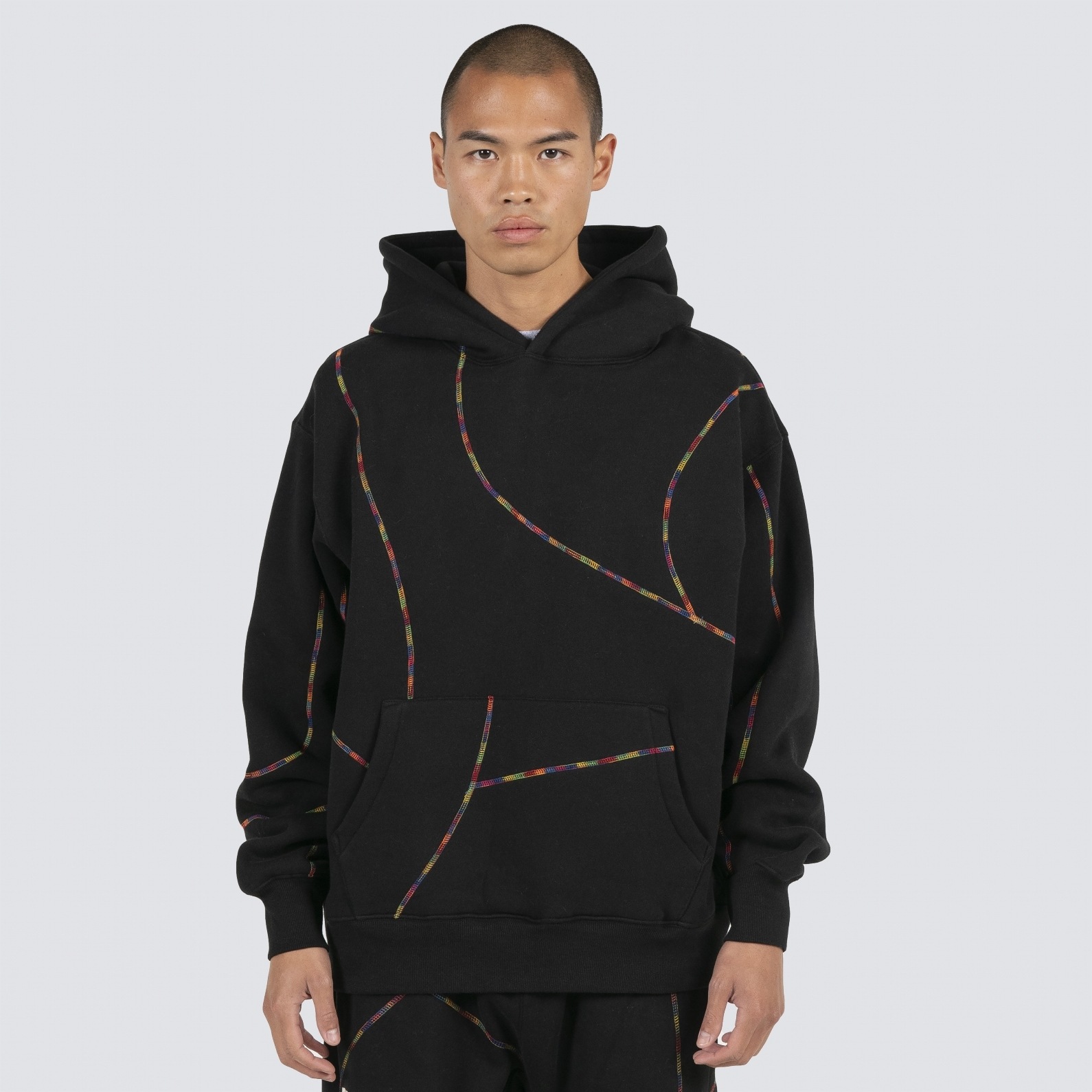 ��PLEASURES/�ץ쥸�㡼����VEIN HOODIE �ѡ����� / BLACK