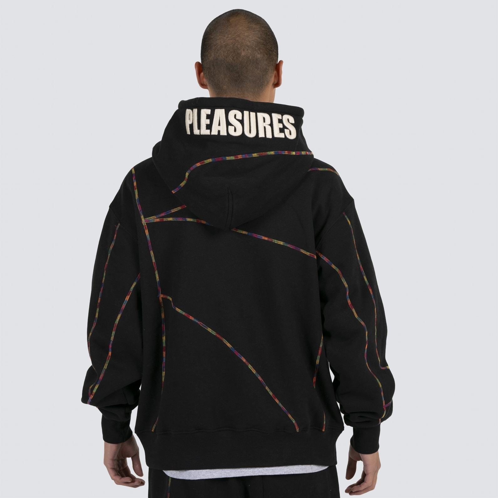 ��PLEASURES/�ץ쥸�㡼����VEIN HOODIE �ѡ����� / BLACK
