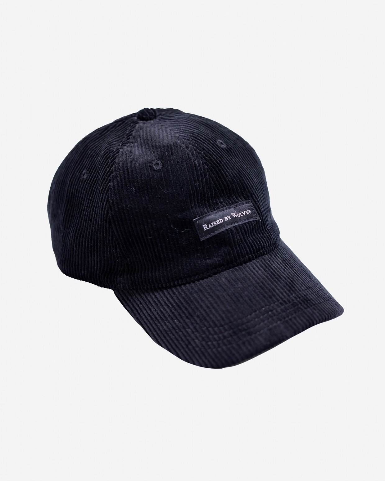 ��RAISED BY WOLVES/�쥤���ɥХ�����֥���CORDUROY HAT ���ȥ�åץХå�����å� / BLACK