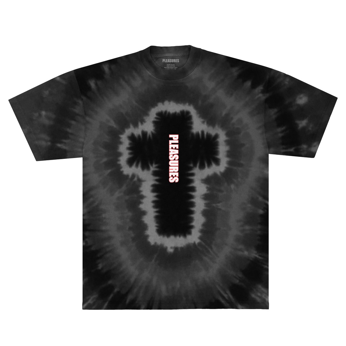 PLEASURES/ץ쥸㡼DYED T-SHIRT T / BLACK DYE