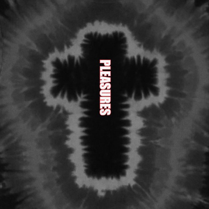PLEASURES/ץ쥸㡼DYED T-SHIRT T / BLACK DYE