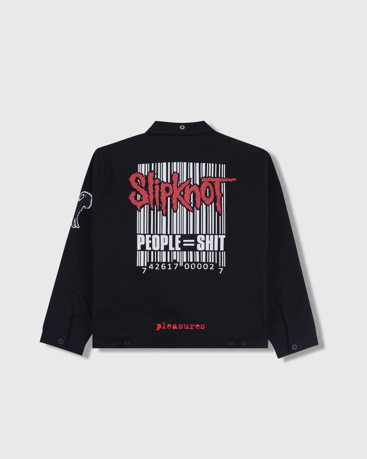 PLEASURES/ץ쥸㡼SLIPKNOT/åץΥåȡEQUAL WORK JACKET 㥱å / BLACK