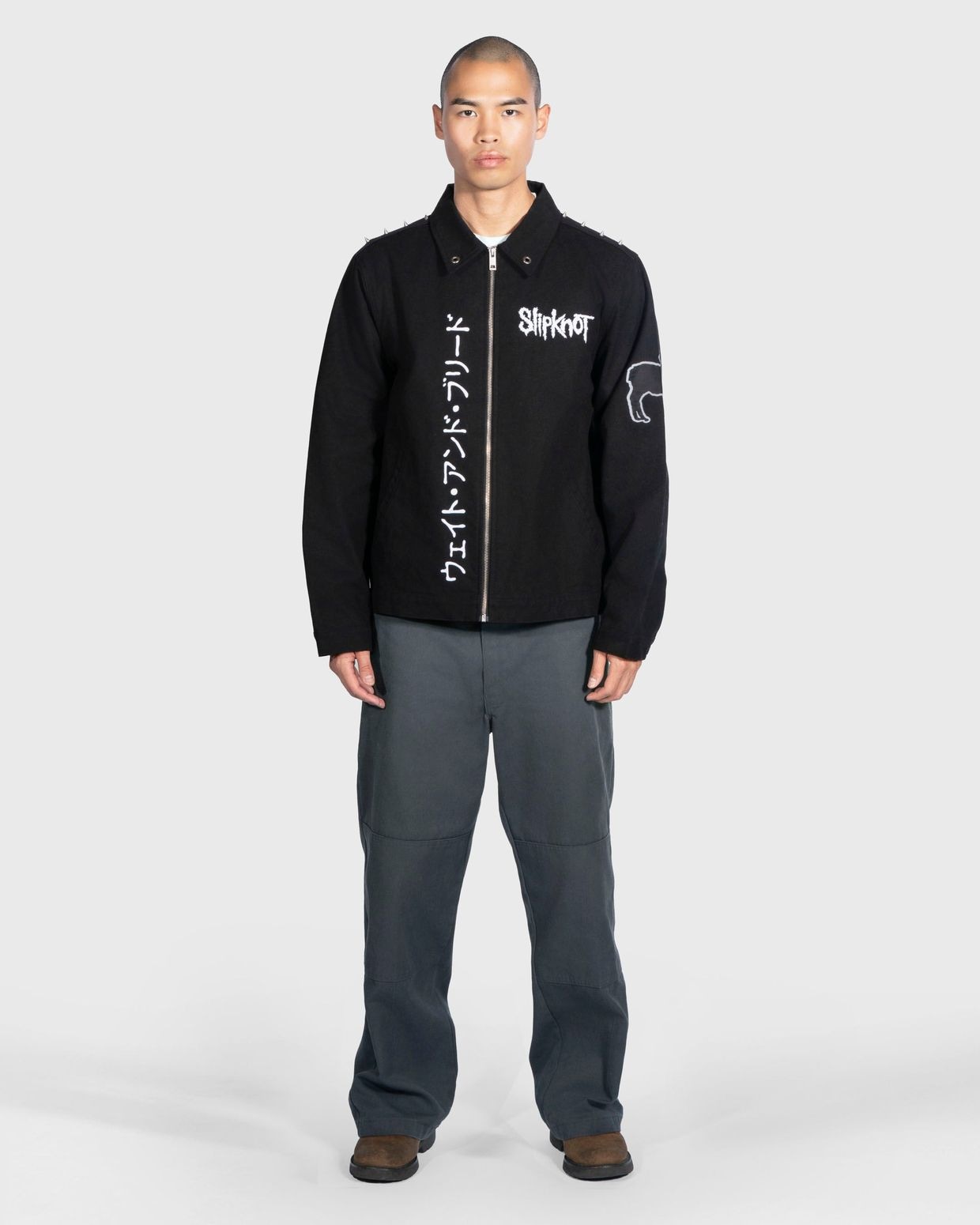 PLEASURES/ץ쥸㡼SLIPKNOT/åץΥåȡEQUAL WORK JACKET 㥱å / BLACK