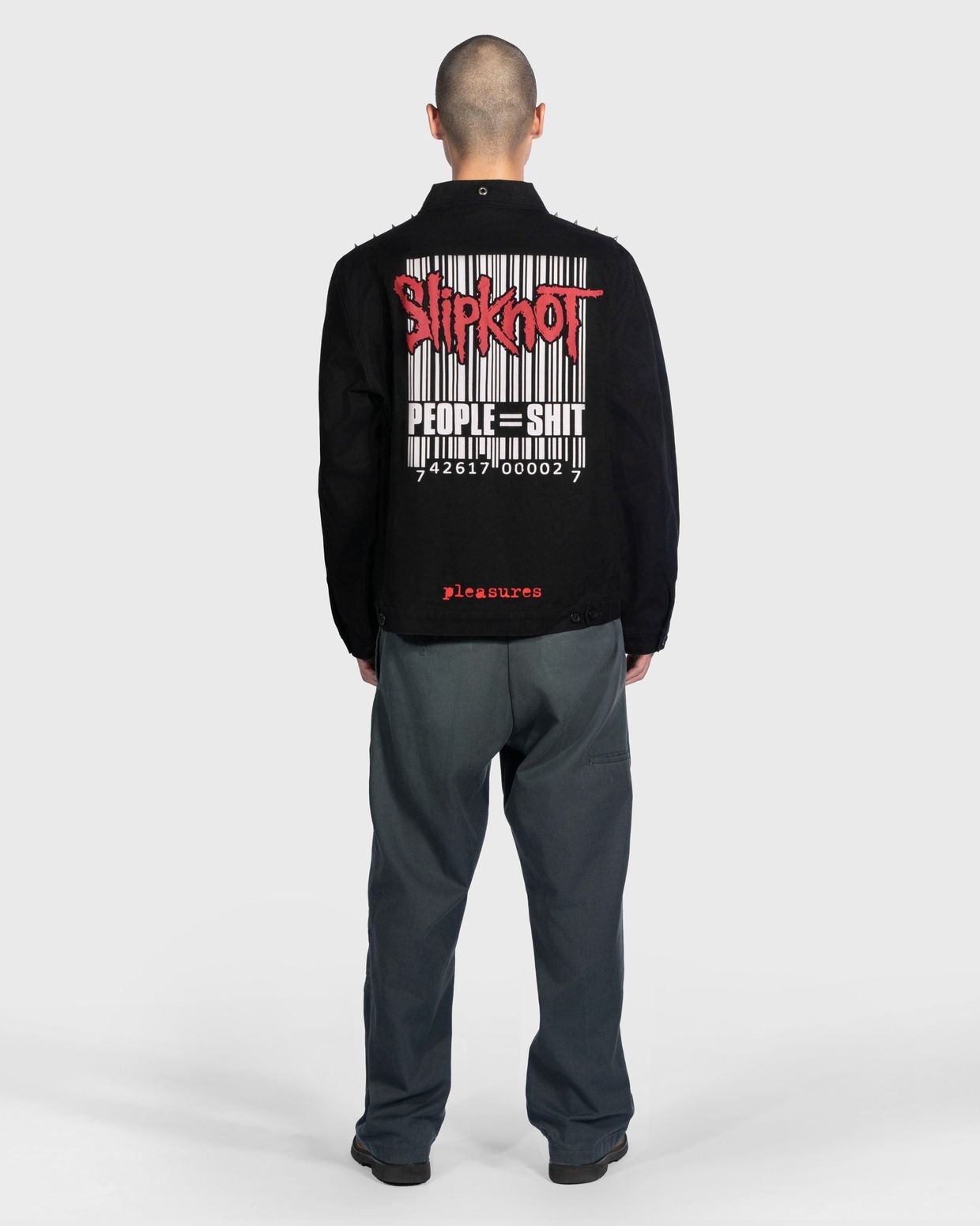PLEASURES/ץ쥸㡼SLIPKNOT/åץΥåȡEQUAL WORK JACKET 㥱å / BLACK