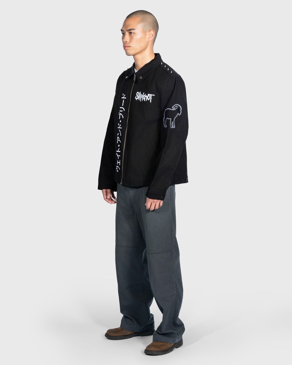 PLEASURES/ץ쥸㡼SLIPKNOT/åץΥåȡEQUAL WORK JACKET 㥱å / BLACK