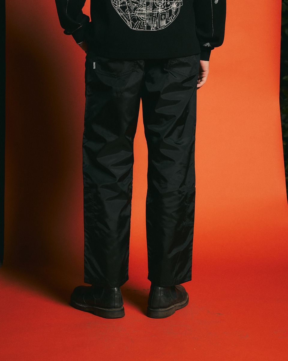 ��PLEASURES/�ץ쥸�㡼����DAFT PUNK/���եȡ��ѥ󥯡�HELMETS NYLON WORK PANTS ����ѥ�� / BLACK