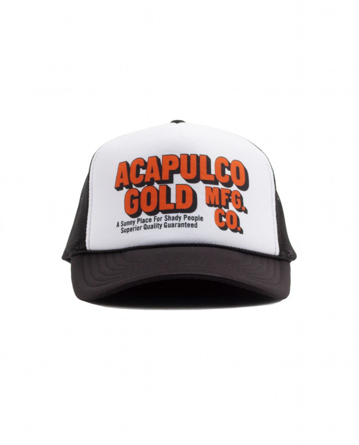 ��ACAPULCO GOLD/�����ץ륳 ������ɡ�OJ LOGO TRUCKER CAP ����å� / BLACK/WHITE