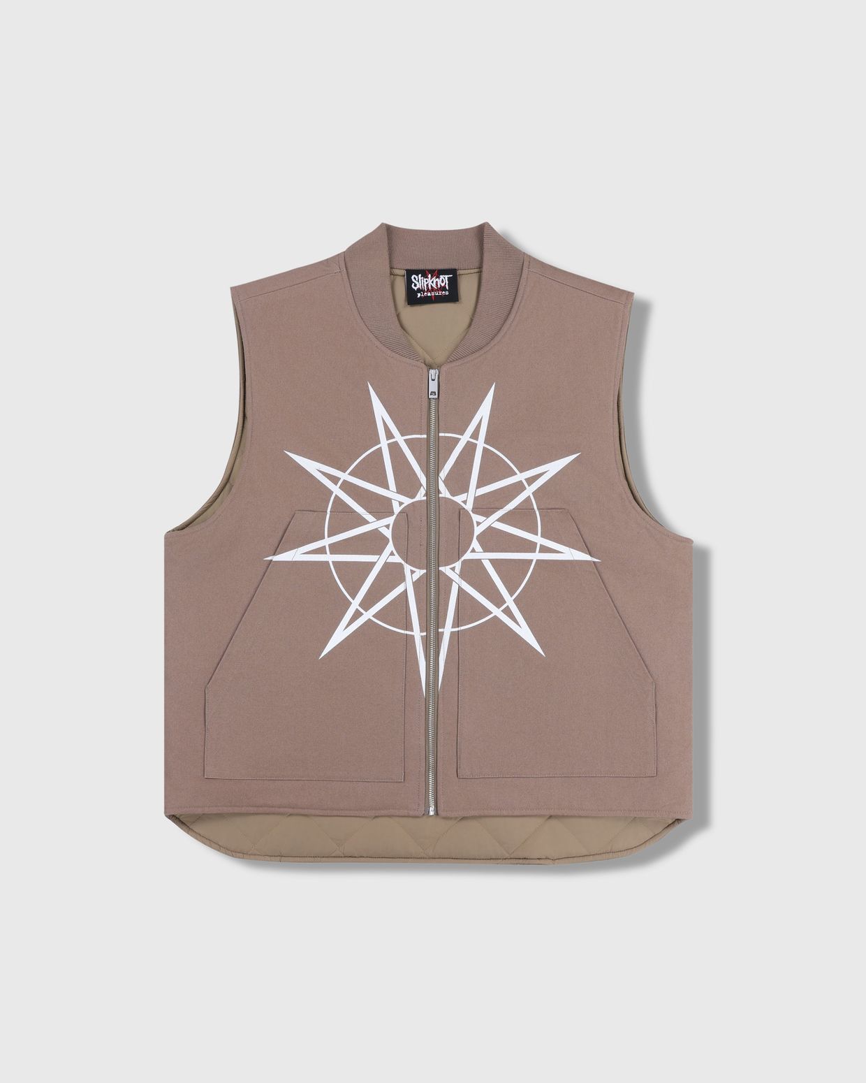 PLEASURES/ץ쥸㡼SLIPKNOT/åץΥåȡGOAT PADDED VEST ٥ / BEIGE