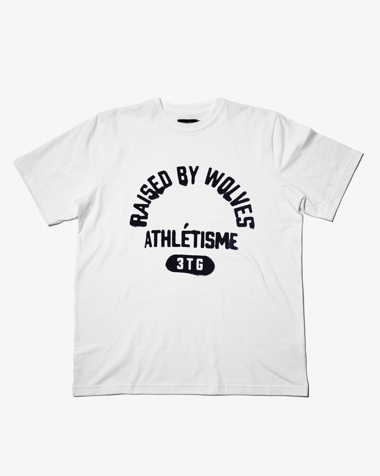 ��RAISED BY WOLVES/�쥤���ɥХ�����֥���ATHLETIQUE TEE T����� / WHITE