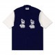 PAS DE MER/ѥɥISCREAM SHIRT Ⱦµ / DARK BLUE/WHITE ۥ磻 